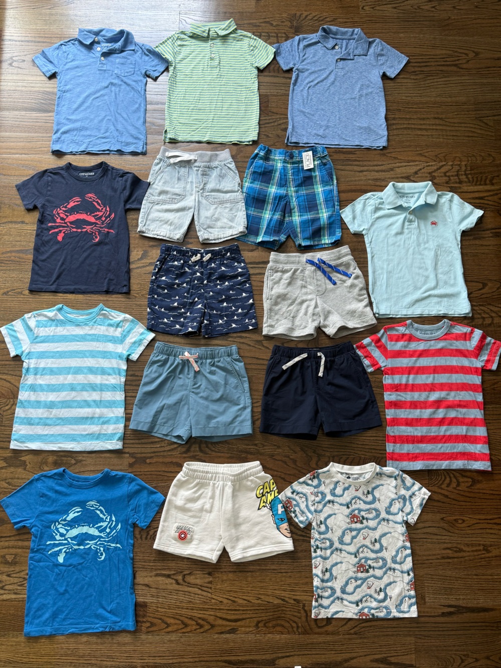 J. Crew Zara Tucker + Tate Boy Shirts Shorts Summer Clothes Bundle Size 4-5